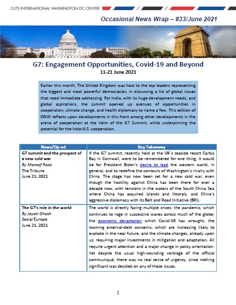 Occasional News Wrap #33/ June 2021
