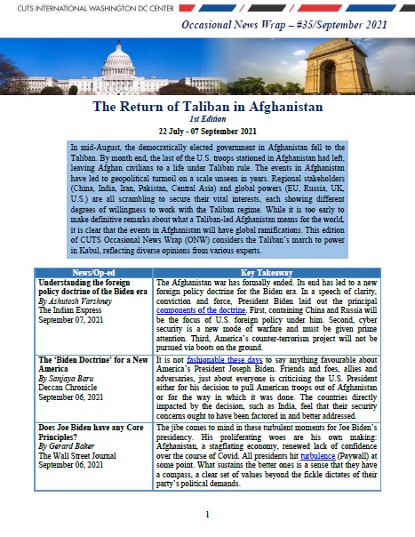 Occasional News Wrap #35/ September 2021