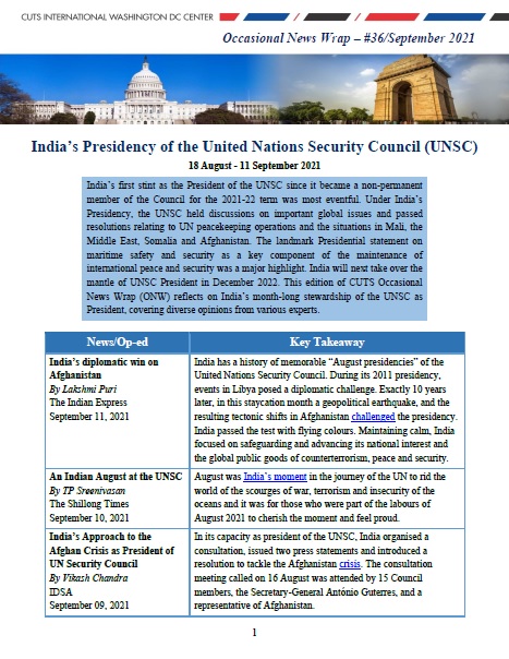 Occasional News Wrap #36/ September 2021
